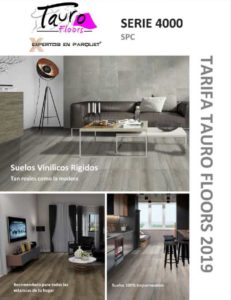 portada catálogo suelo vinílico WPC Tauro Floors
